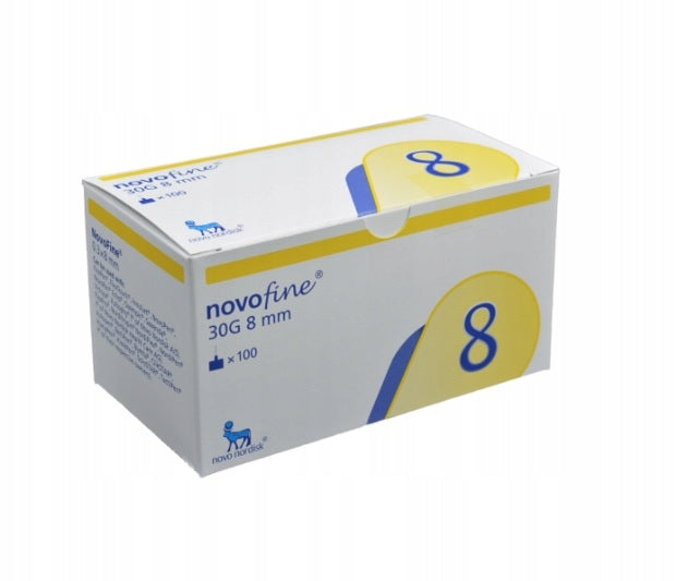 Novofine 8 Insulin Pen Needles Pena 30G 0,3 x 8mm 100pcs Medical device yes