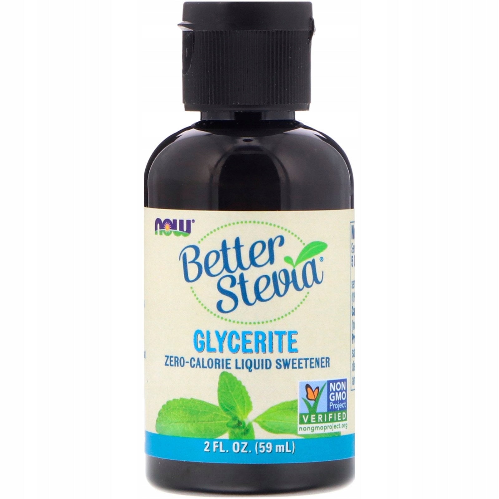 Now Foods Better Stevia Glycerite, Alcohol-Free Stevia Sweetener - 59 ml. Expiration date not specified