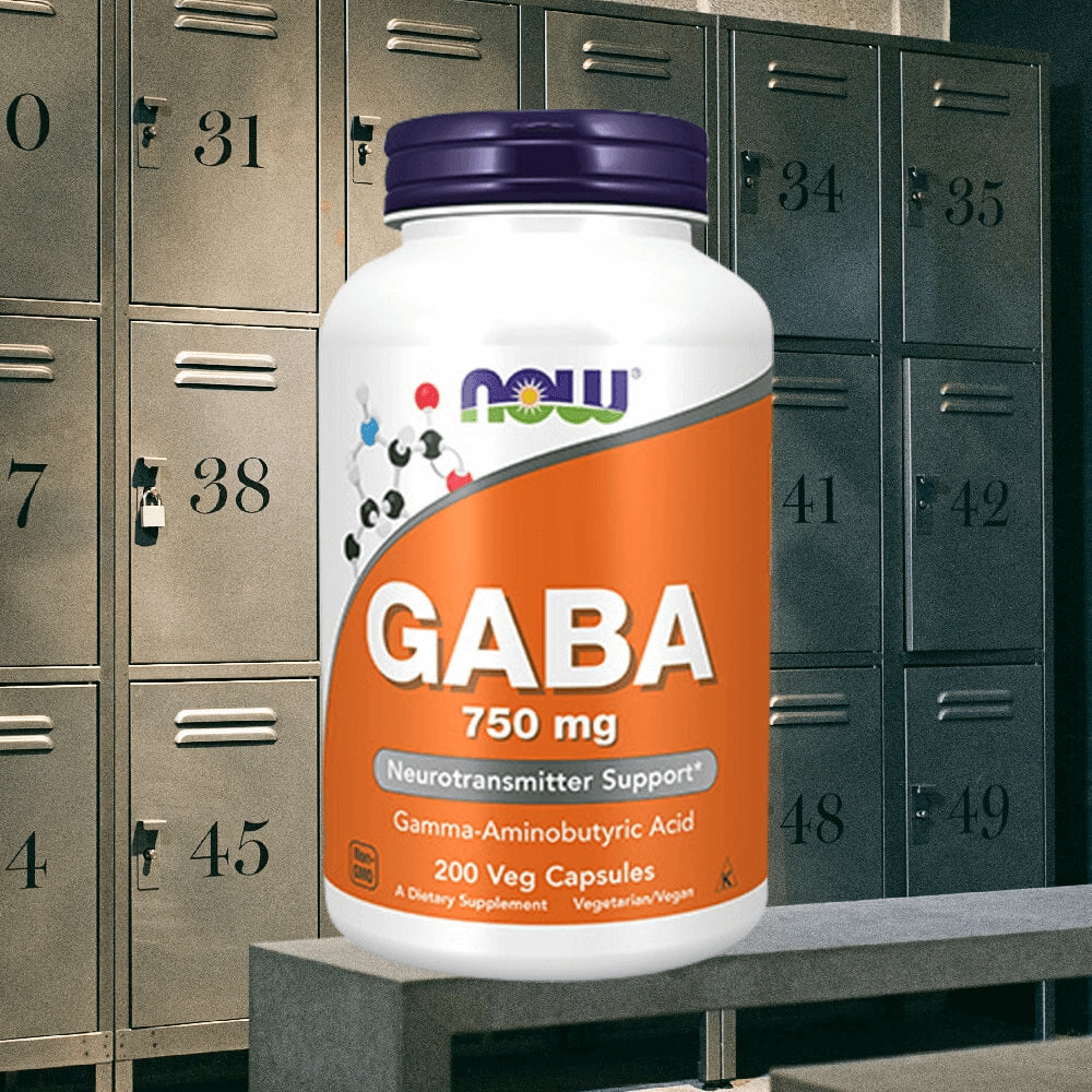 Now Foods GABA 750mg (200 vcaps) Unflavored Expiration date at least 3 months from the date of purchase