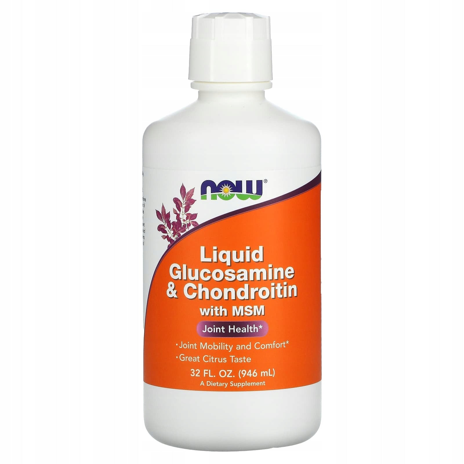 Now Foods Glucosamine & Chondroitin & MSM Liquid, 946 ml.