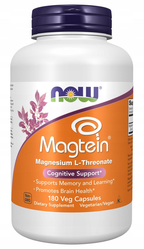 Now Foods Magtein Magnesium L-Threonate Muscle Support Nervous System 180 kaps