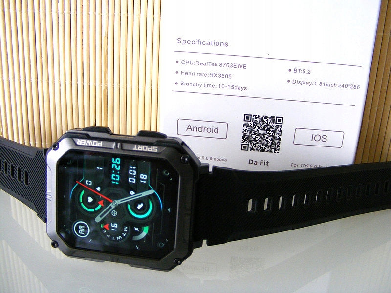Nowy Smartwatch Wojskowy C20 Professional New (nowy model, komplet)