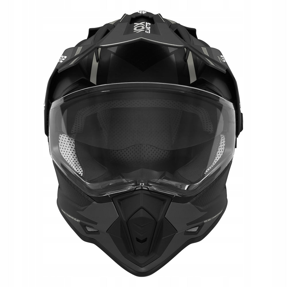 Nox N312 cross enduro motorcycle helmet, pinlock system for intercom ECE06 S Manufacturer's catalog number M1402243-S szyba i blenda