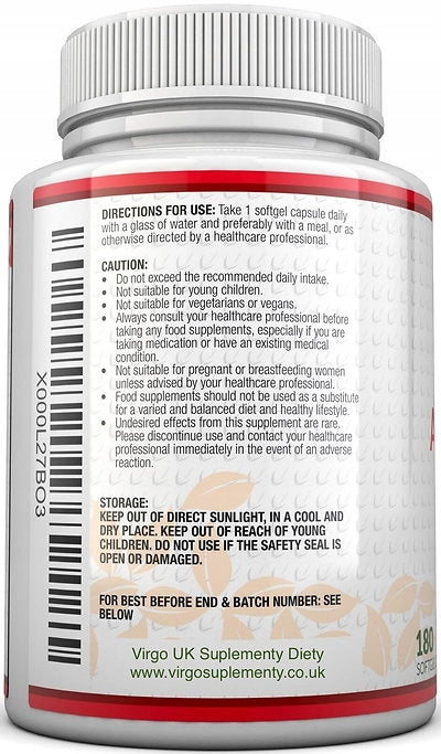 Nu U Astaxanthin Oil 12mg 180 capsules gel. softgels Nu U Astaxanthin Expiration date at least six months from the date of purchase