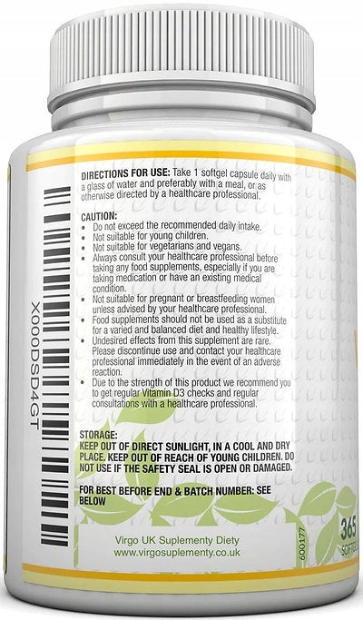 Nu U Nutrition Vitamin D3 Vitamin D3 10,000 IU 365 capsules for immunity Expiration date at least 1 year from the date of purchase