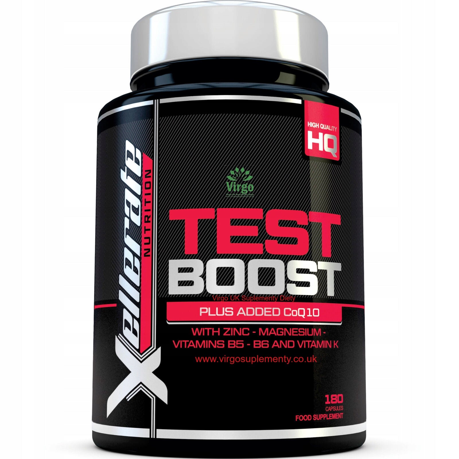 Nu U TEST BOOST Testosterone Booster 180 capsules STRENGTH POWER LIBIDO MASCULINITY