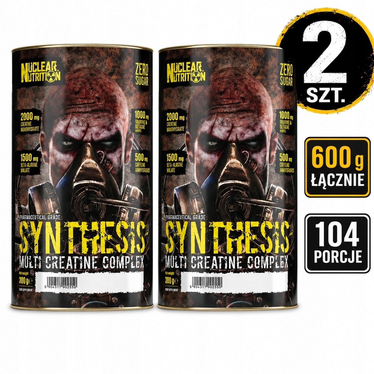 Nuclear 2 x SYNTHESIS 300g stack malate monohydrate HCL multifruit
