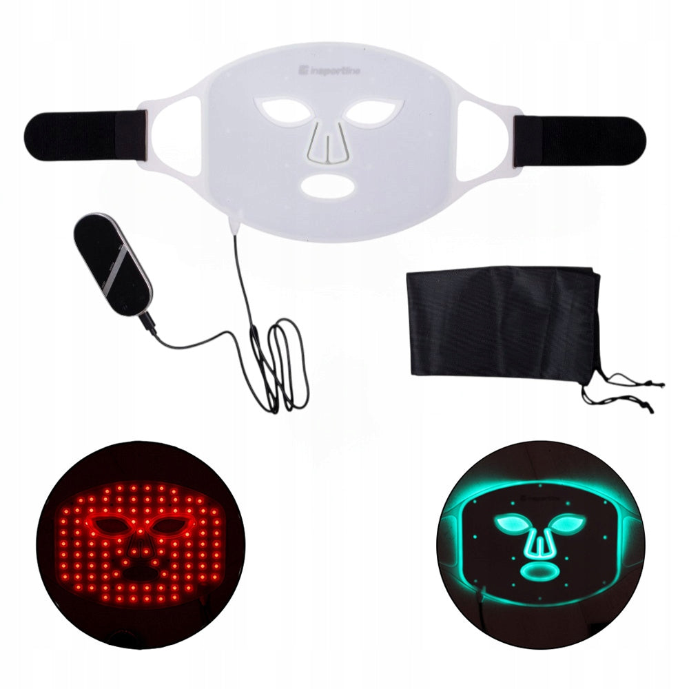 Nursing LED face and neck mask photon therapy inSPORTline USB-C