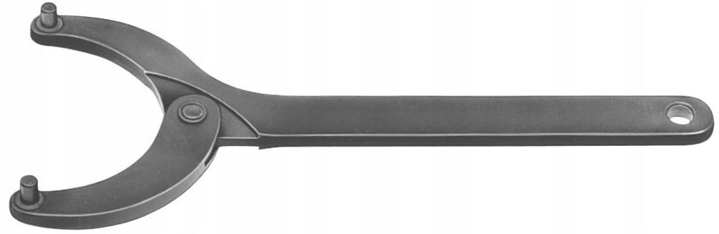 Nut wrench with front holes 200x4mm, spigot 18-40mm Ø4mm AMF