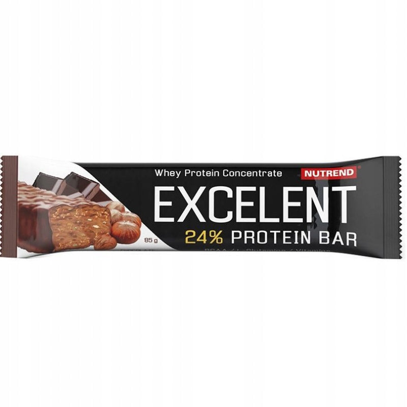 Nutrend Excelent Protein Bar 85g Chocolate - Nuts Expiration date at least 3 months from the date of purchase