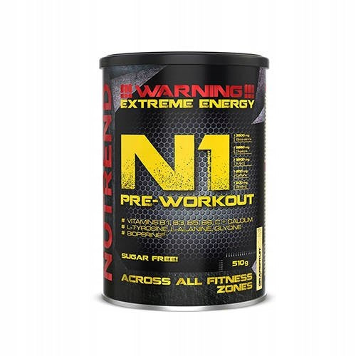 Nutrend N1 Pre Workout 510g PRE-WORKOUT PUMP Expiration date at least six months from the date of purchase