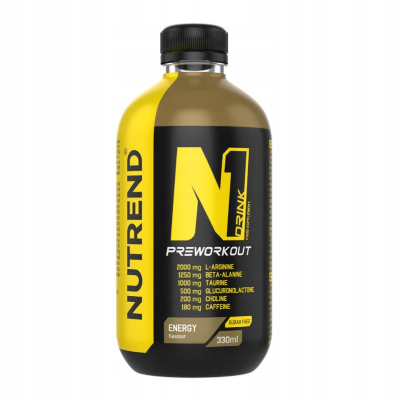 Nutrend N1 Pre-Workout Drink 330ml Energy Expiration date at least 3 months from the date of purchase