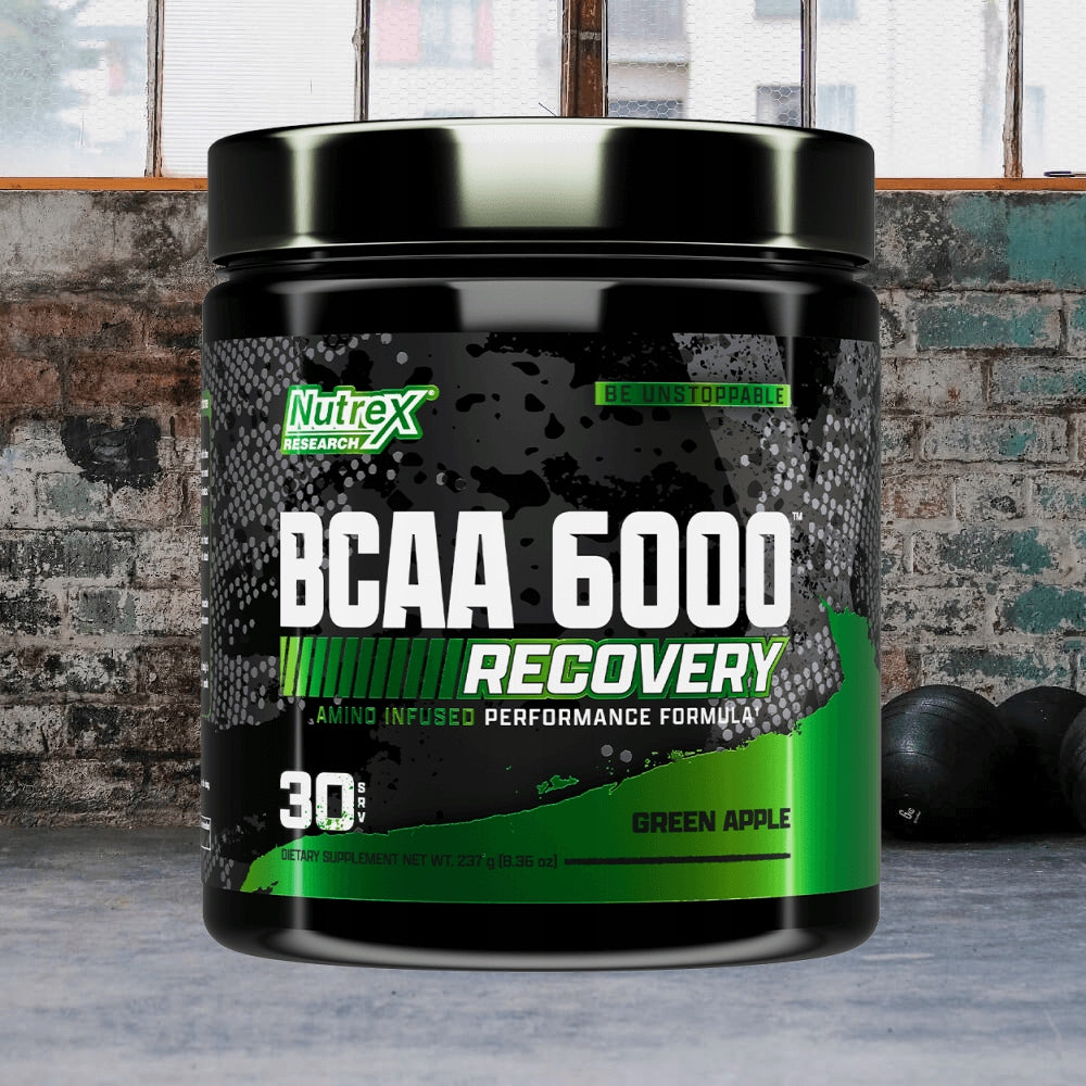 Nutrex Research BCAA 6000 (30 servings) Green Apple Expiration date at least 3 months from the date of purchase