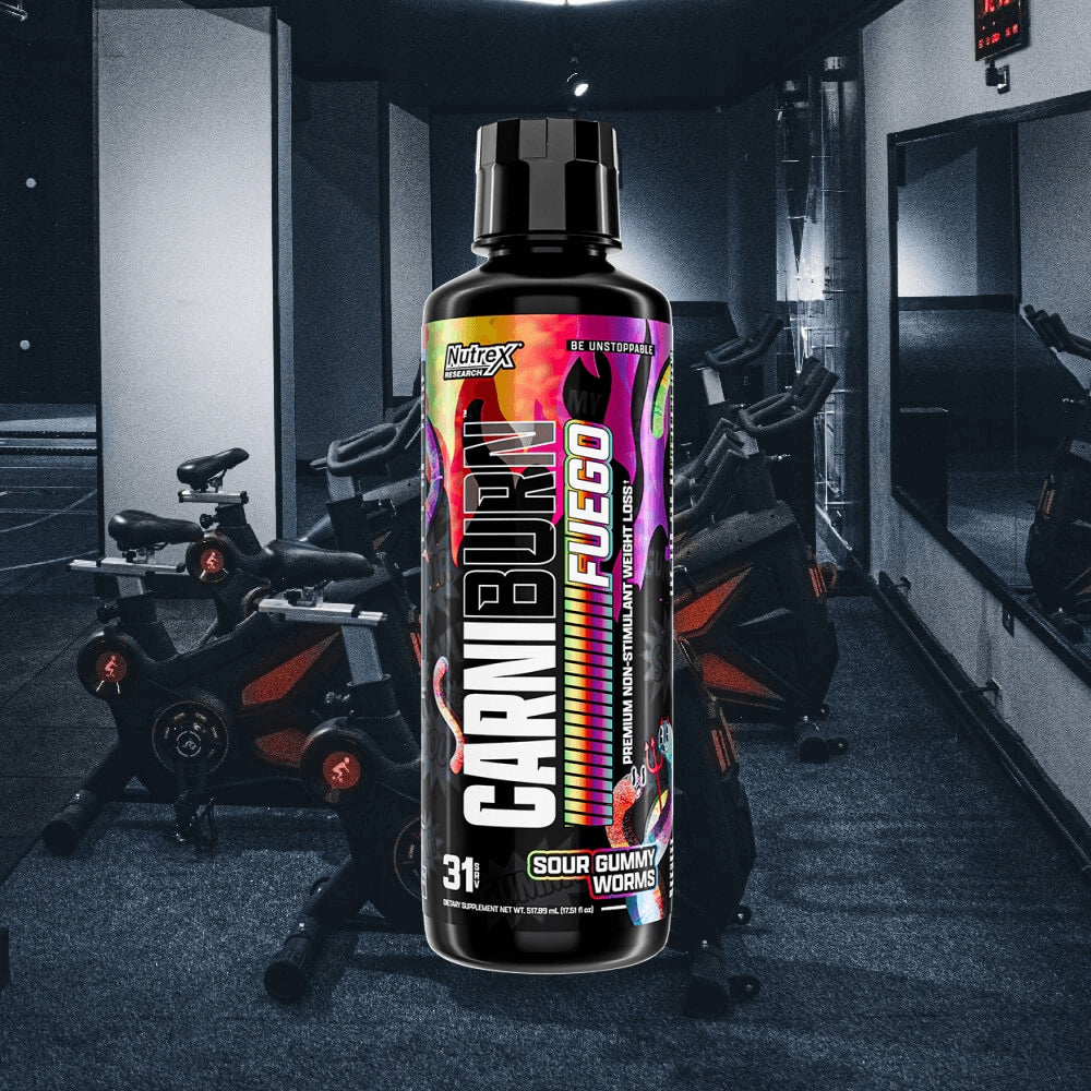 Nutrex Research Carniburn Fuego (31 servings) Sour Gummy Worms Expiration date at least 3 months from the date of purchase