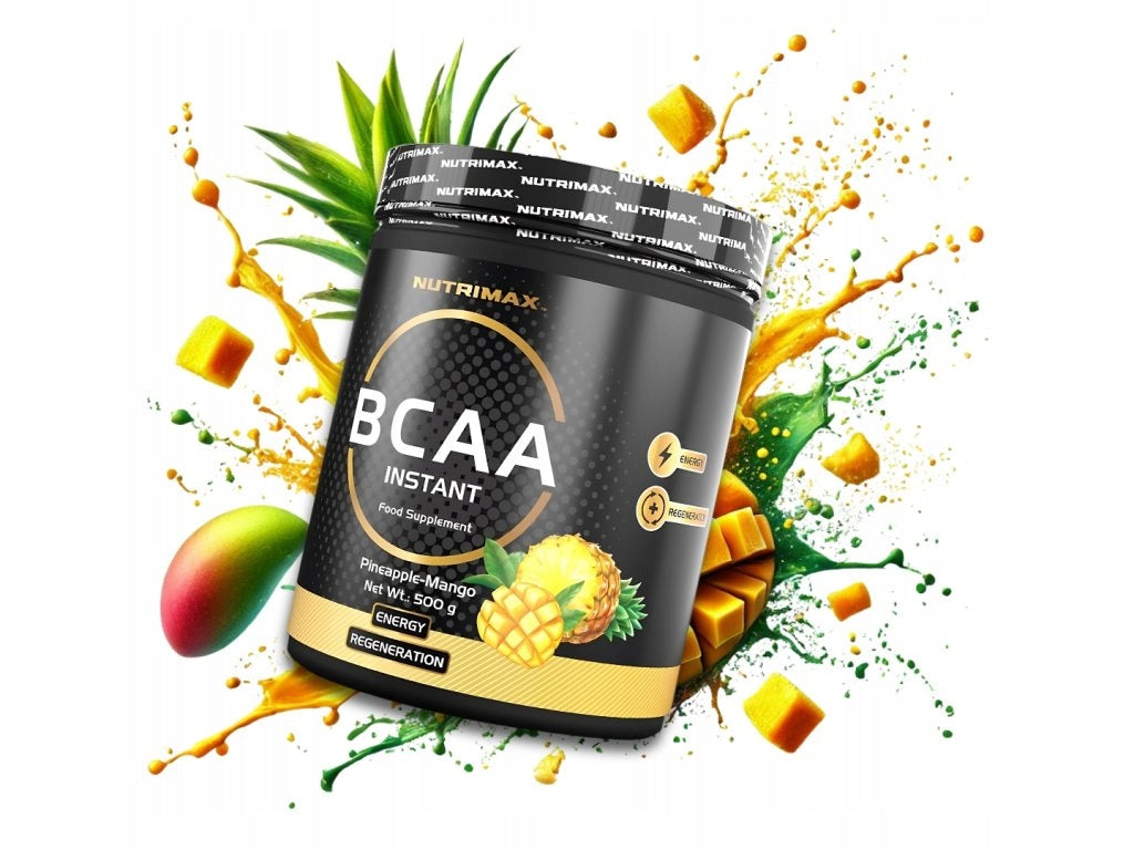 NutriMax BCAA Instant 2:1:1 500g Aminokyseliny Prášek Regenerace Výkon Expiration date at least 1 year from the date of purchase