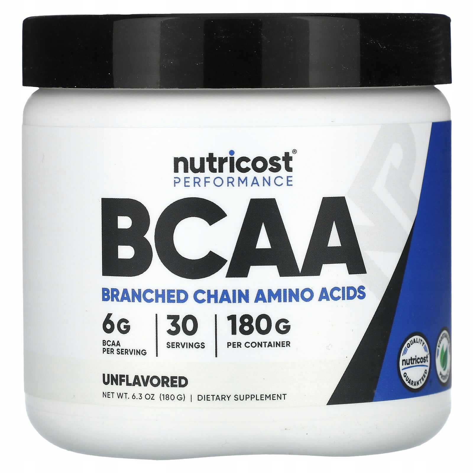 Nutricost, Performance, BCAA, non-aromatized, 180 g