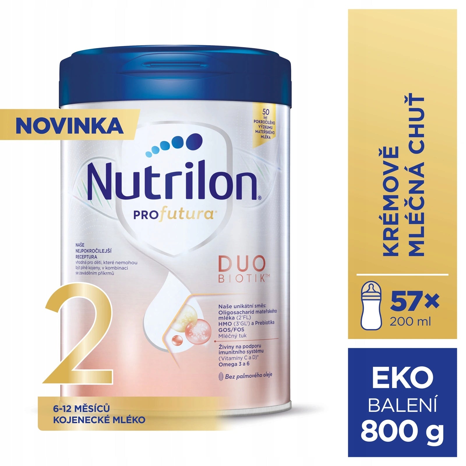 Nutrilon 2 Profutura DUOBIOTIK 800 g, pokračovací kojenecké mléko 6m+ Packaging status original