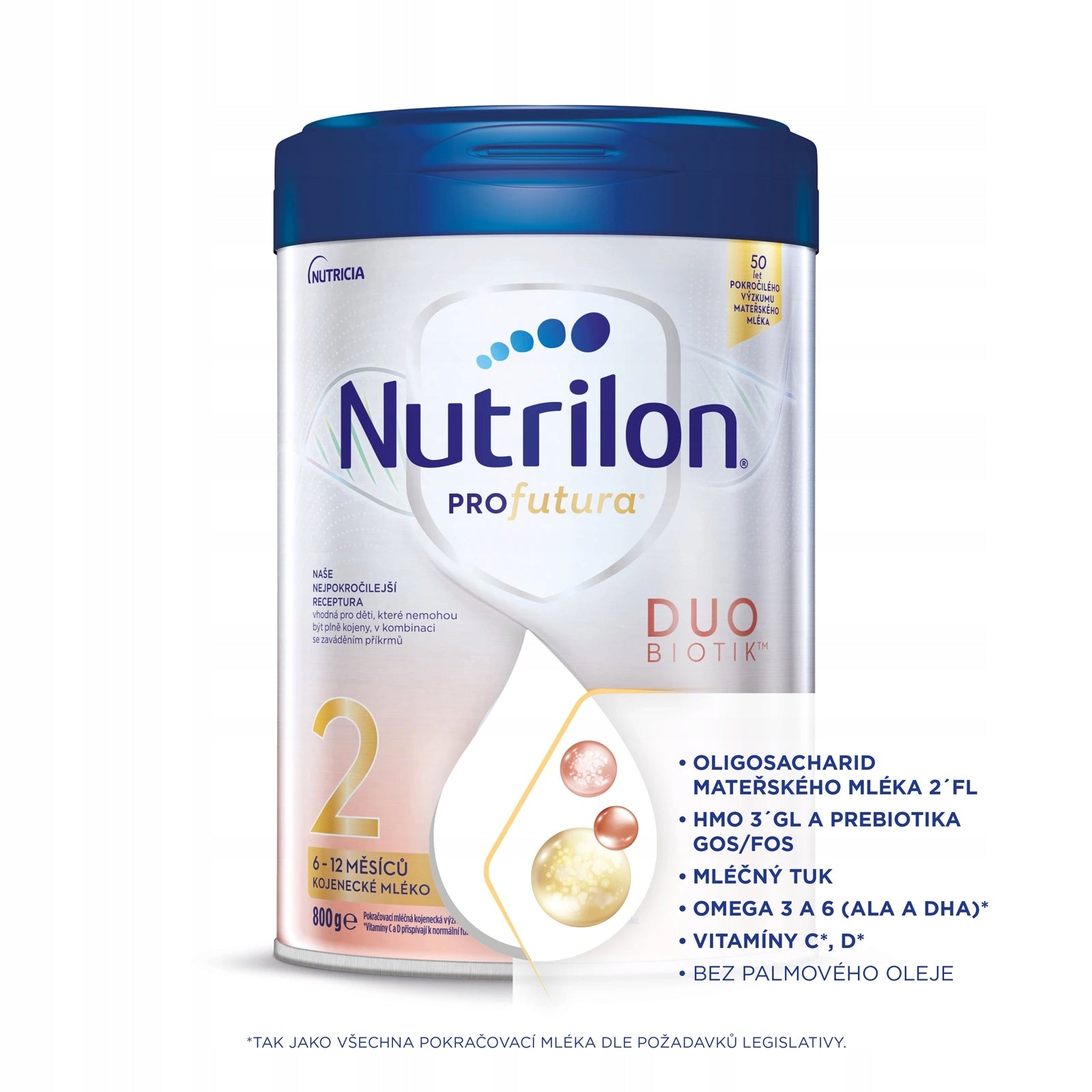 Nutrilon 2 Profutura DUOBIOTIK 800 g, pokračovací kojenecké mléko 6m+