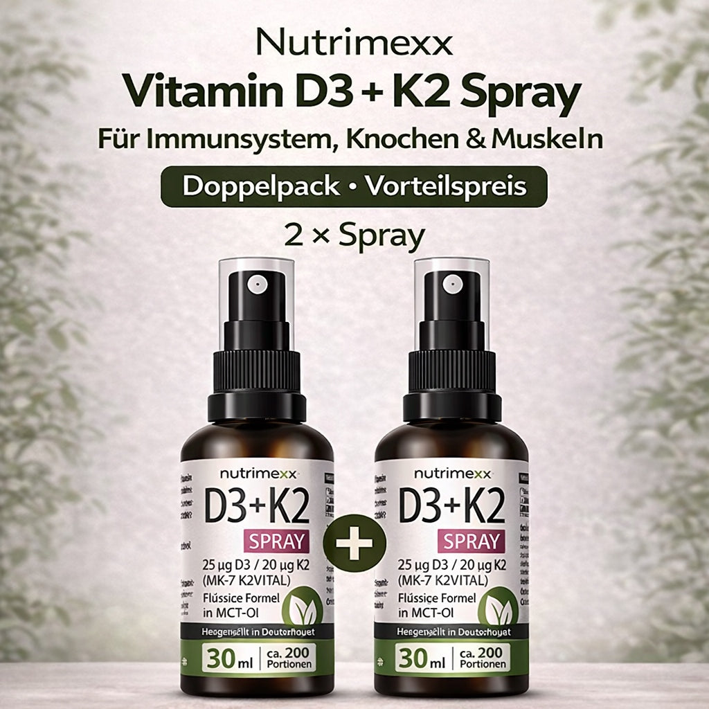 Nutrimexx D3 + K2 Spray 2x30 ml 400 servings 1000 IU set