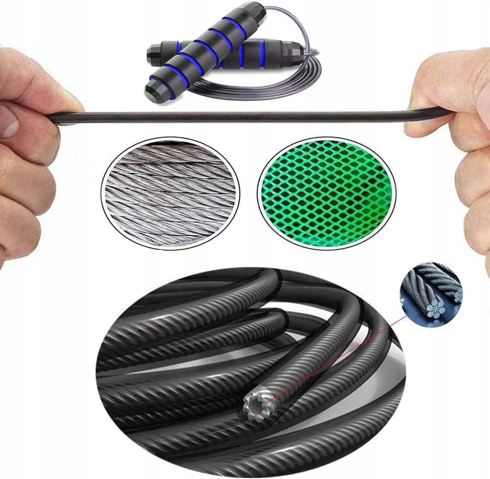 Nylon jump rope Medi Sleep 280 cm black Color black