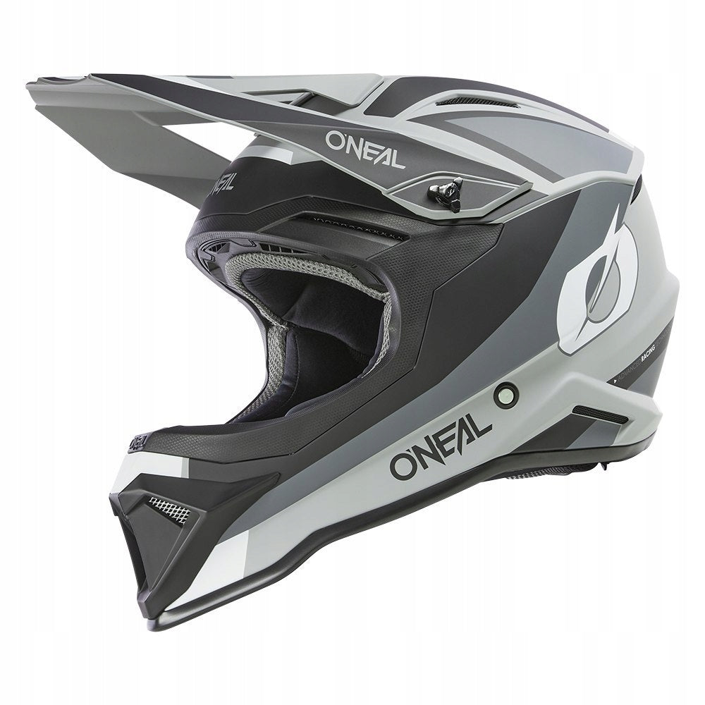 O'neal 1SRS Helmet STREAM blk/gray L 59/60 quad cross enduro scooter