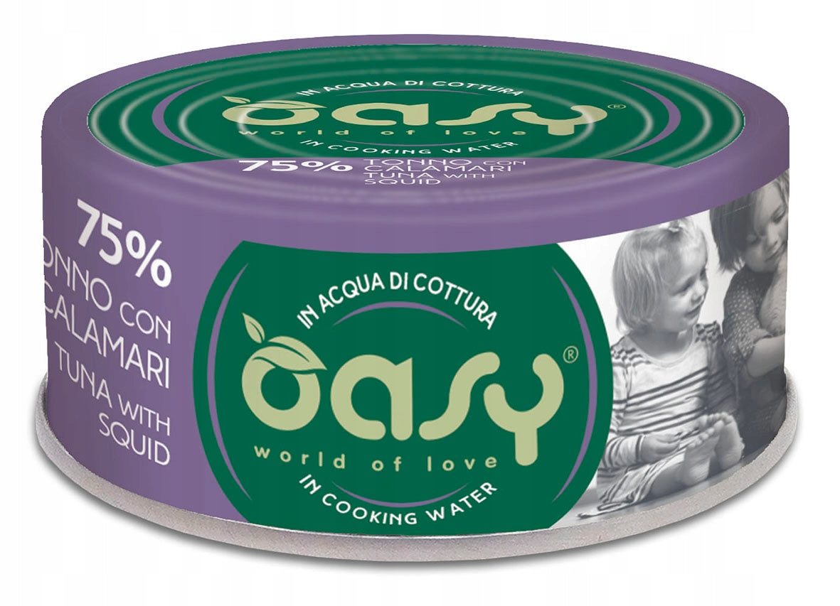 OASY CAT MORE LOVE TUNA WITH SQUID 70G
