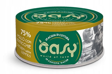 OASY MORE LOVE WET CAT FOOD CHICKEN WITH LENTILS CAN 70g