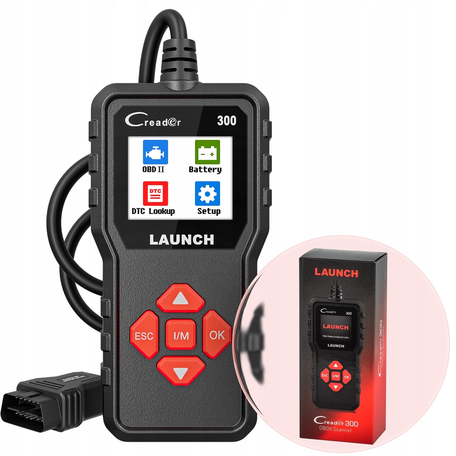 OBD2 Diagnostic Launch Tester Vehicle Error Code Wiper CR300 DTC OBD j.pl Manufacturer code Launch CR300 CR3008 CR3001 3008 3001