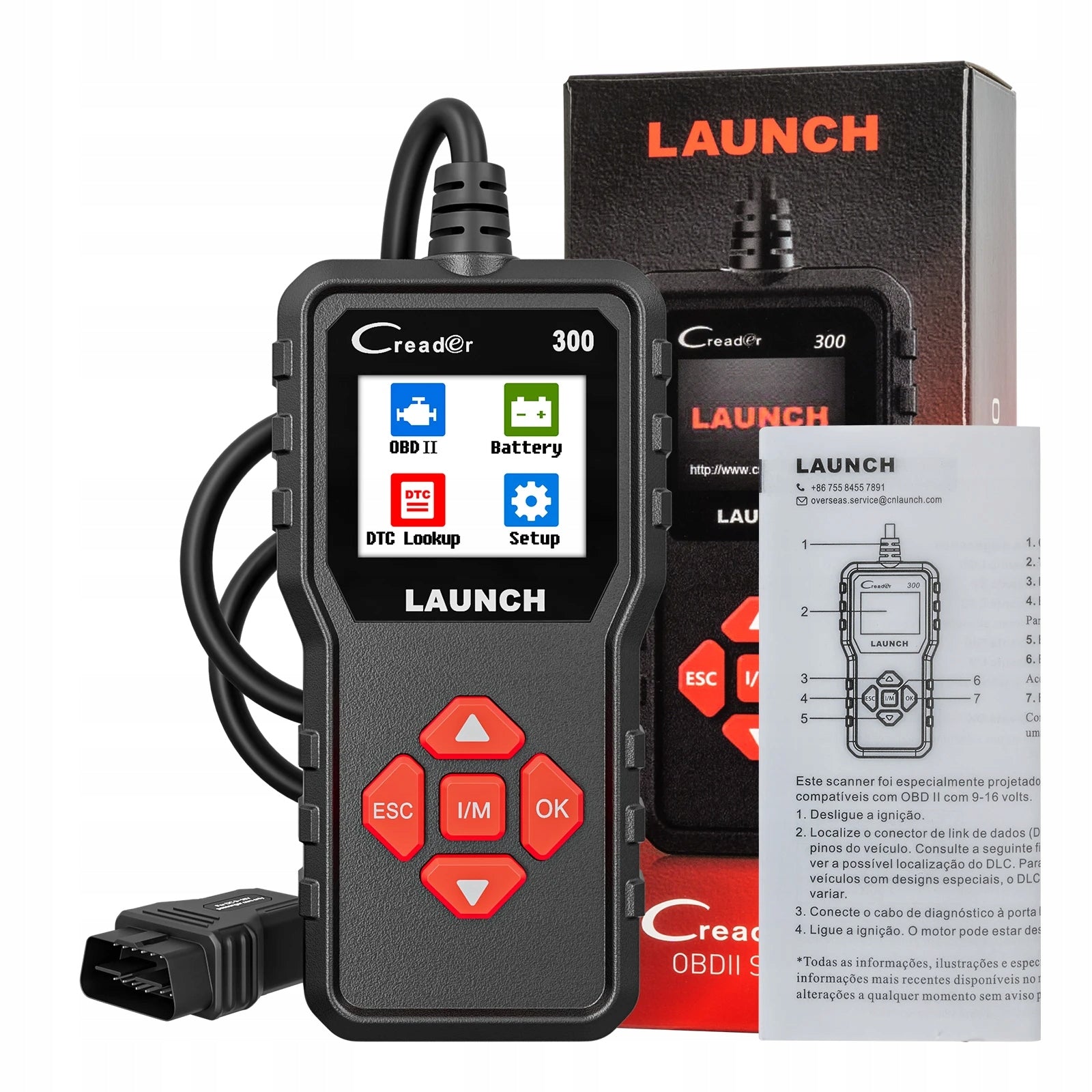 OBD2 Diagnostic Launch Tester Vehicle Error Code Wiper CR300 DTC OBD j.pl
