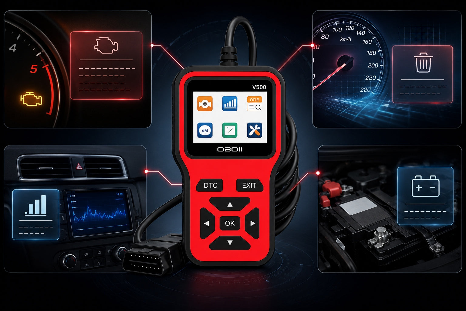 OBD2 Movars Code Reader Diagnostic Scanner Brand no brand