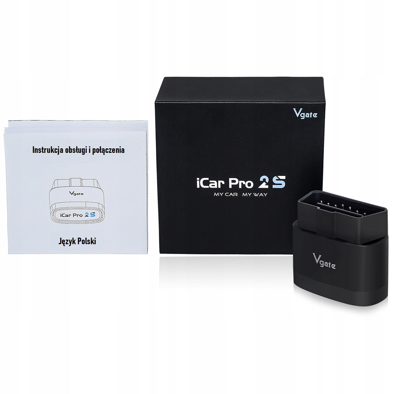 OBD2 interface Vgate iCar Pro 2S Bluetooth 5.2 ELM327 Android iOS Manufacturer code Interfejs diagnostyczny ELM327 Pro 2s
