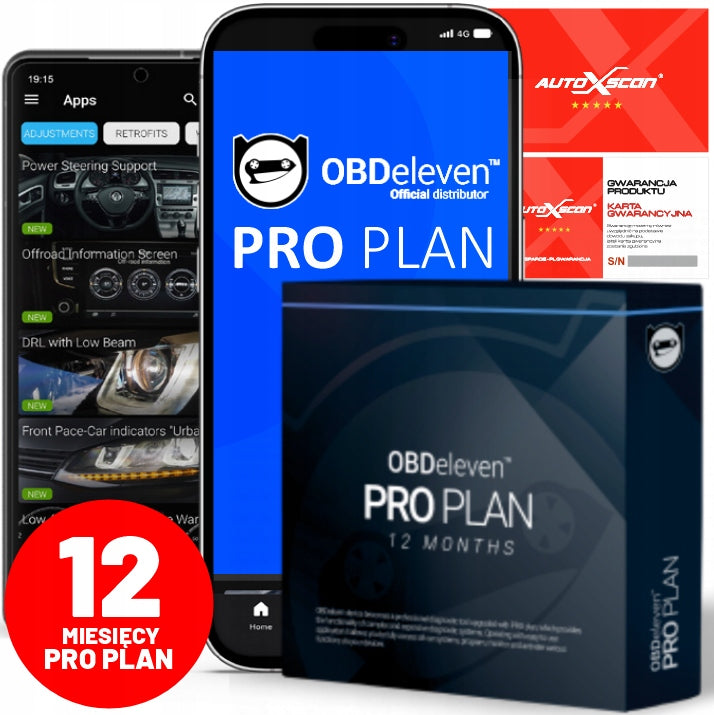 OBDeleven PRO PACK extension Subscription PROPLAN 12 months Polish DEALER