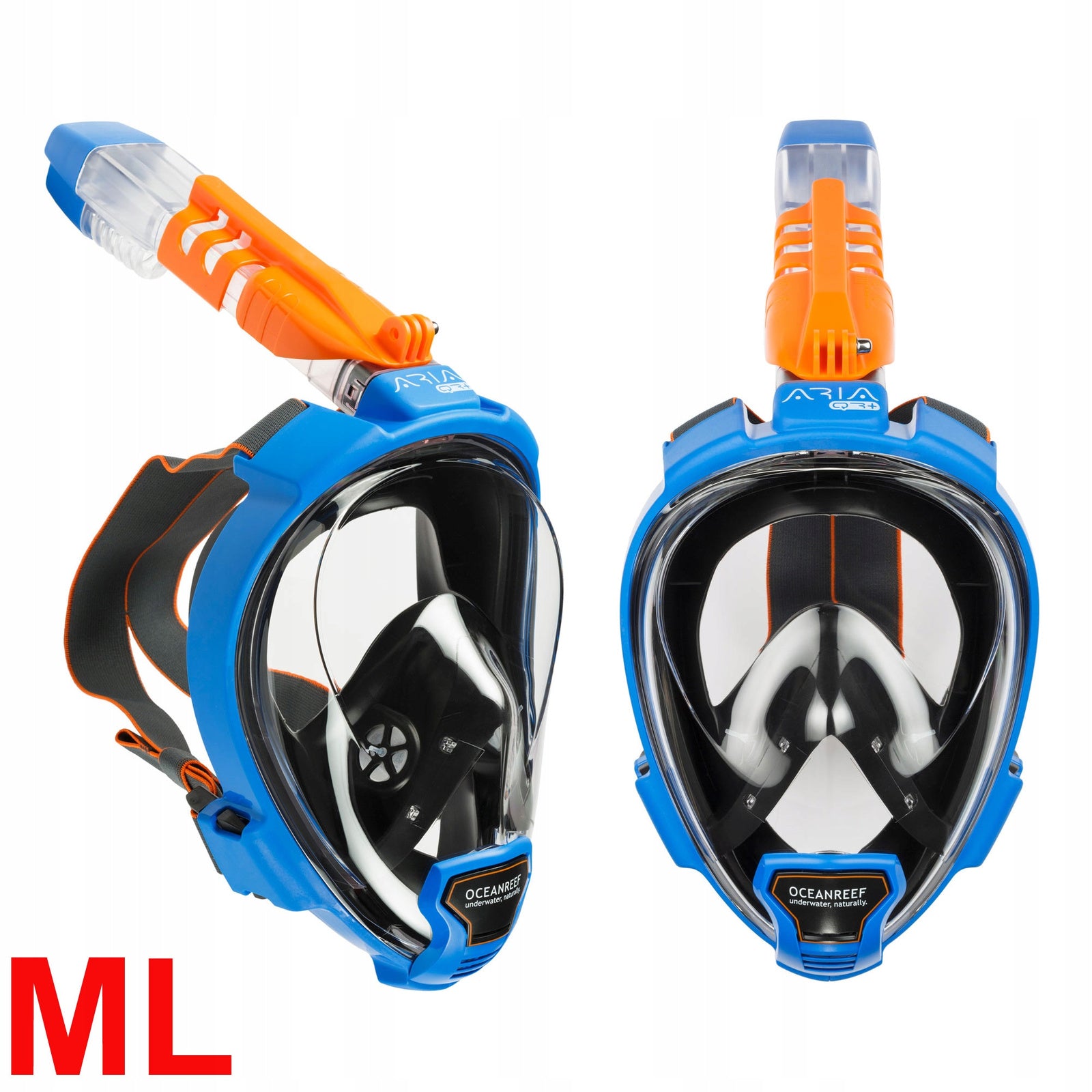 OCEAN REEF FULL FACE Dive MASK ARIA QR+ GoPro BLUE M/L + BUOY