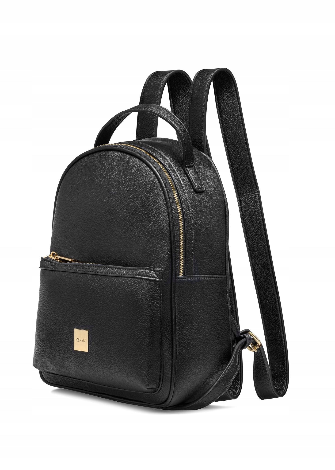 OCHNIK Black imitation leather women's backpack TOREC-0920-99(W26) Brand OCHNIK