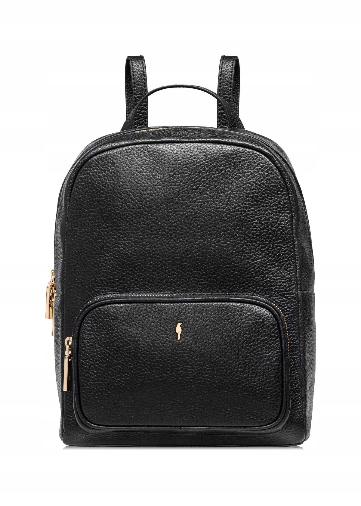 OCHNIK Black leather women's backpack TORES-1072E-9I(W26)