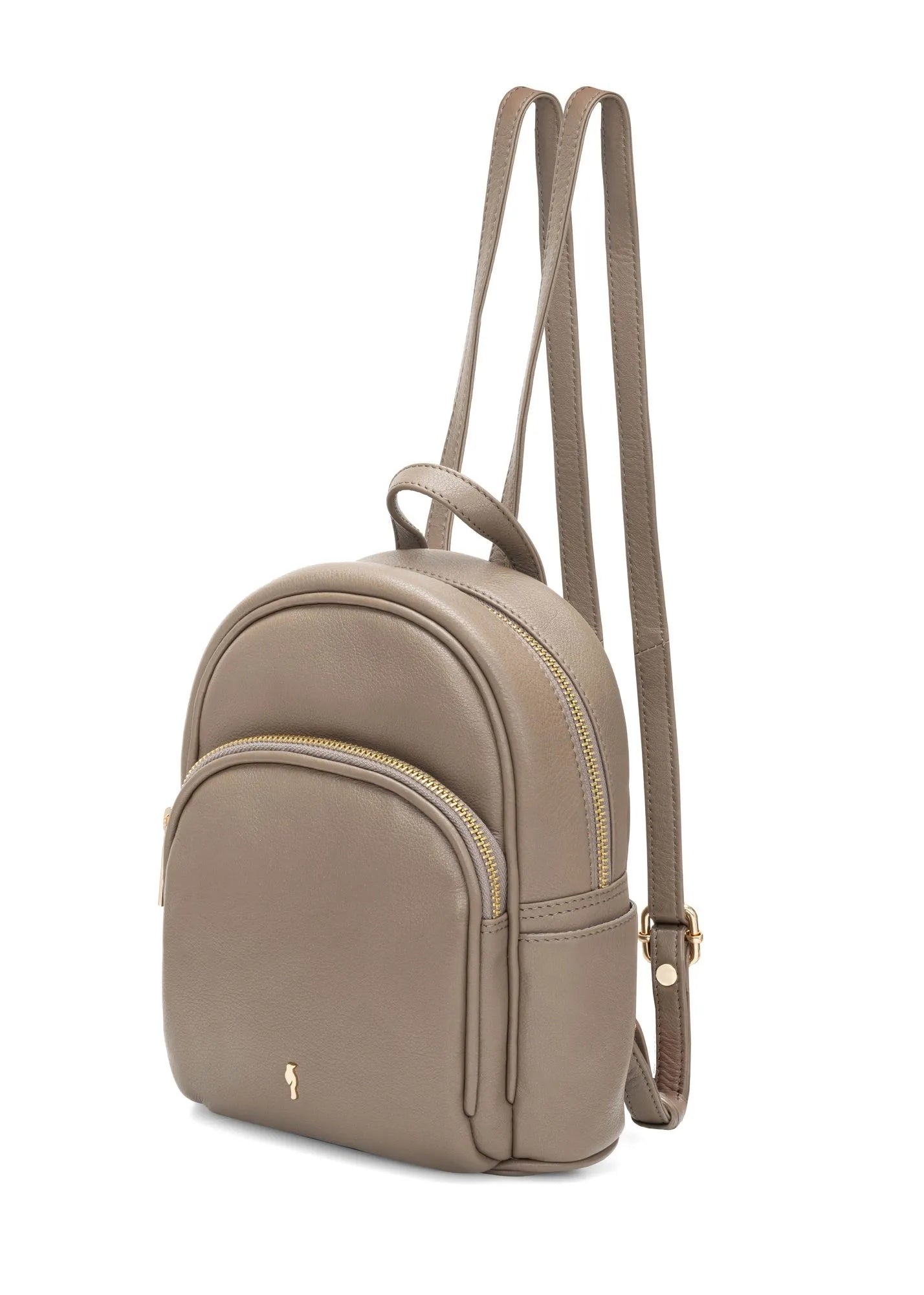 OCHNIK Dark beige leather women's backpack TORES-1089A-1K(W26) Brand OCHNIK