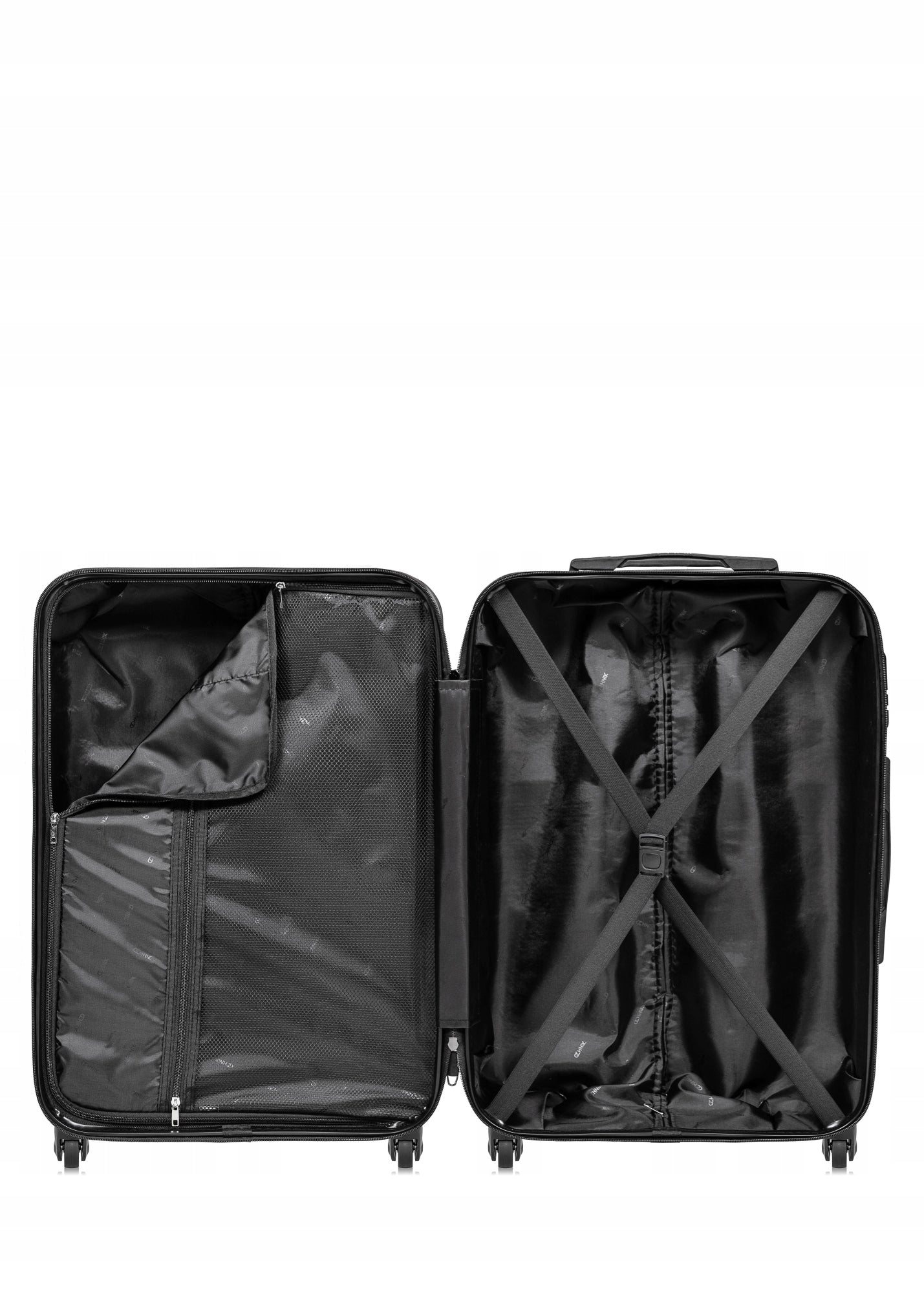 OCHNIK Medium suitcase on wheels WALAB-0067-99-24 Height 66 cm