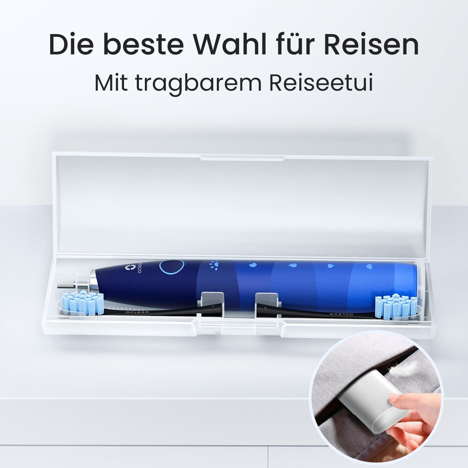 OCLEAN TravelGo Electric Sonic Toothbrush Travel Kit 180 Days Kind toothbrush