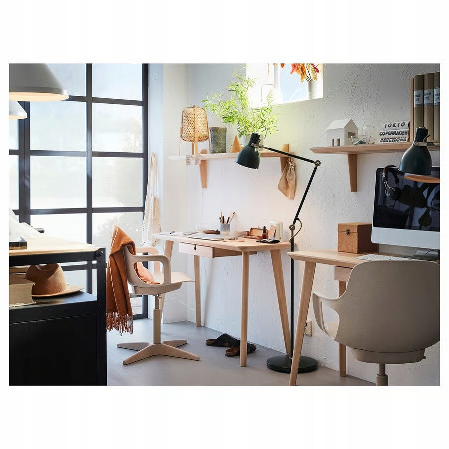 ODGER swivel chair, white and beige Packaging status original