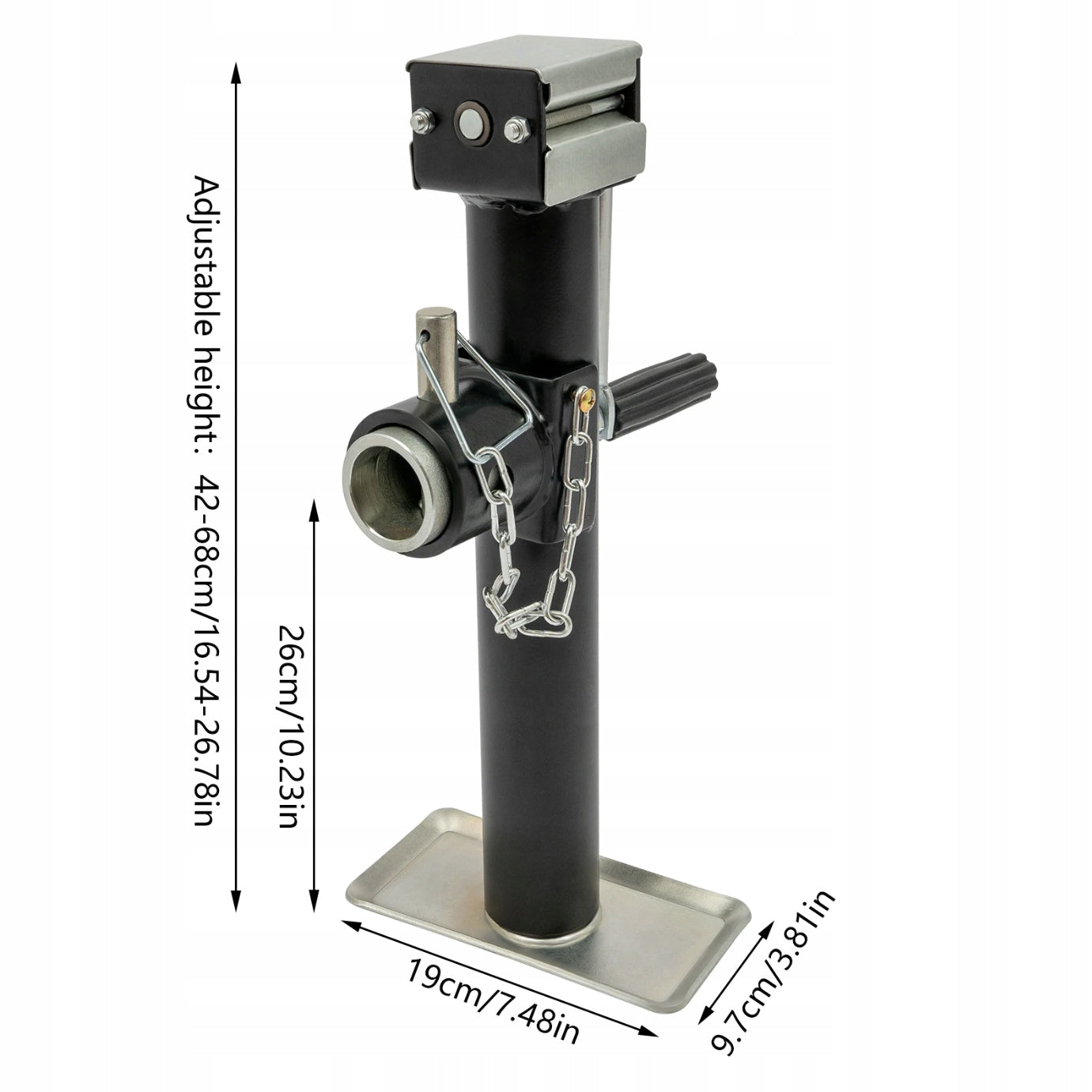 OEM Bollard lift 1T steel Q235 manual 26 cm | lifting capacity 1000 kg EAN (GTIN) 5901736271311