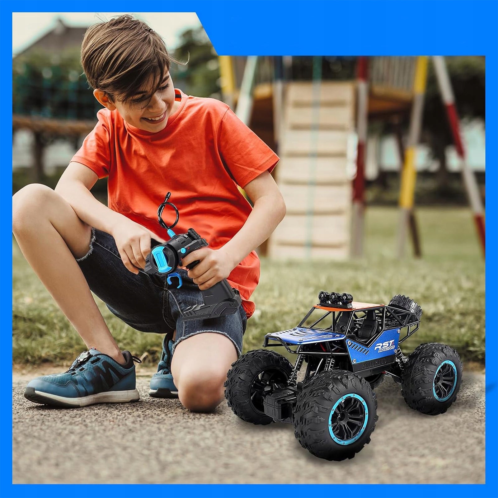 OFF-ROAD CAR FOR REMOTE CONTROL RC 1:18 WITH POWERFUL TIRE MOTOR Brand no brand