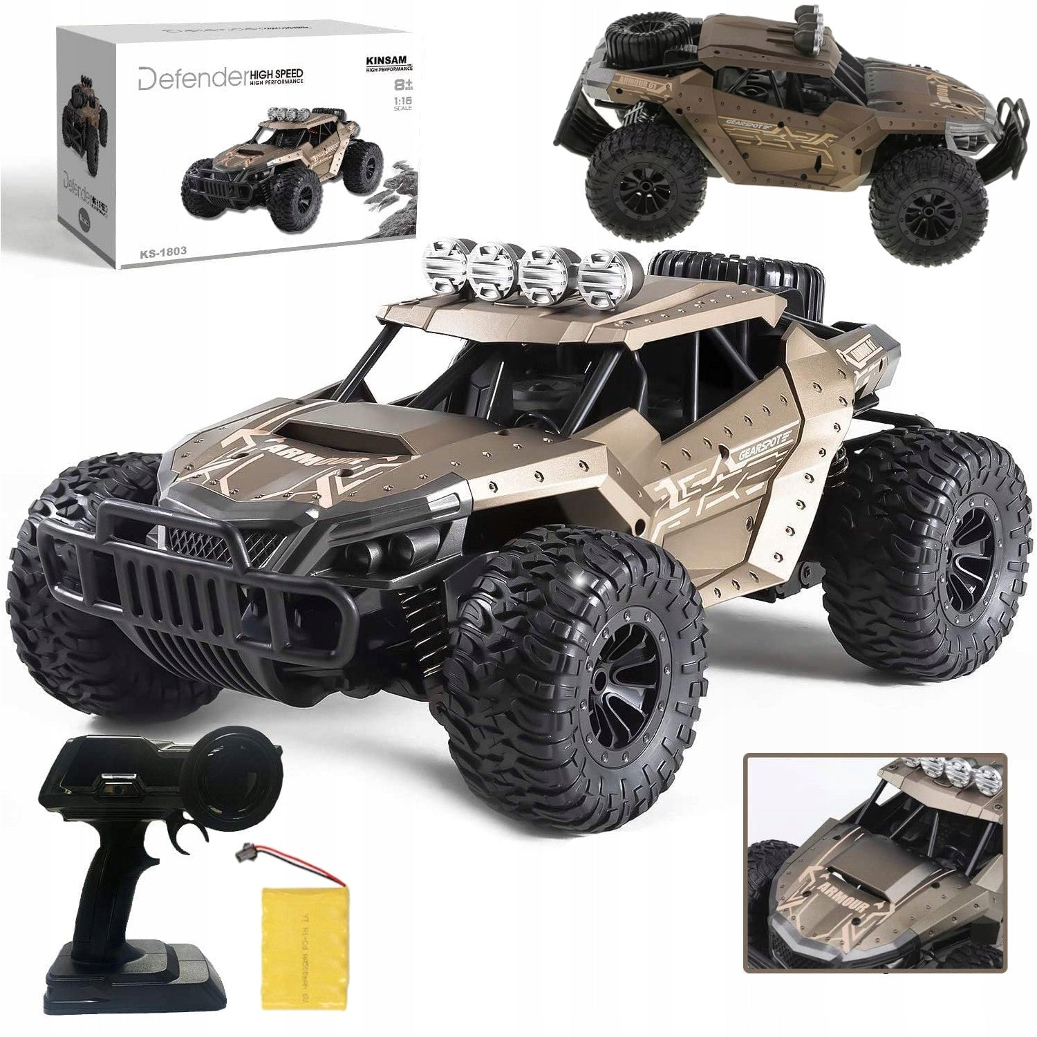 OFF-ROAD CAR REMOTE CONTROLLED AUTO RC OFF ROAD MILITARY JEEP PILOT