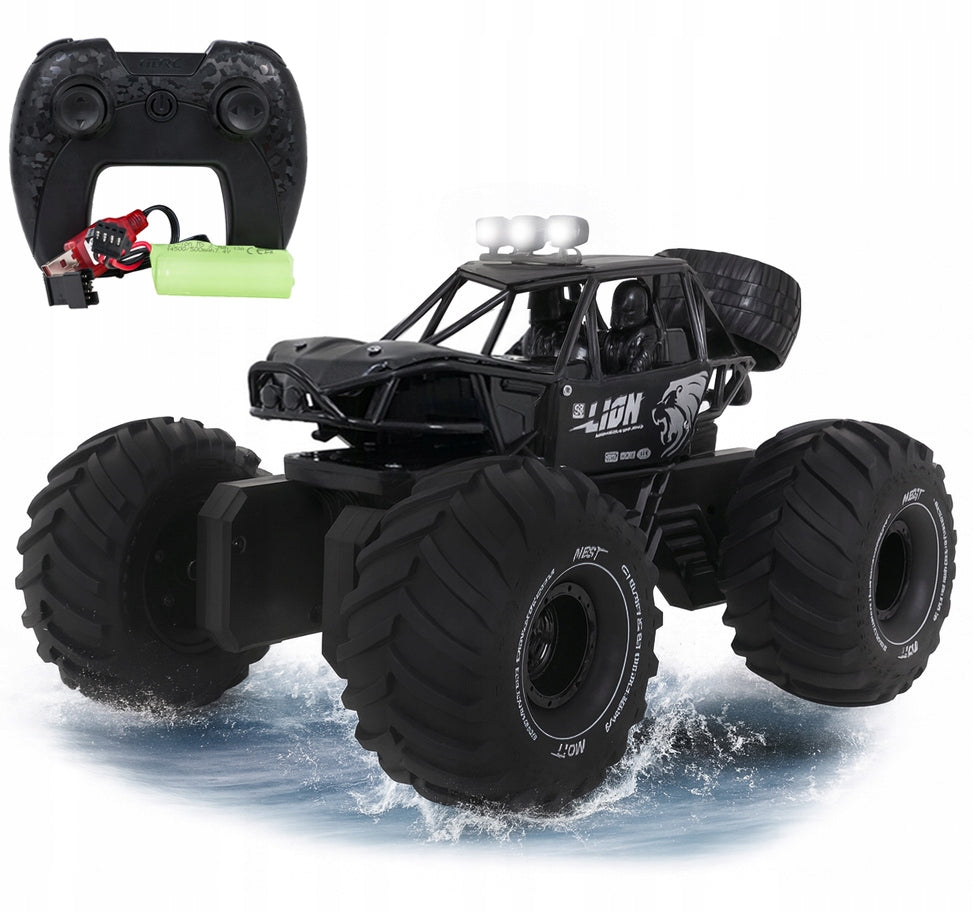 OFF-ROAD CONTROLLED CAR AUTO RC 4X4 METAL AMPHIBIOUS 360° WATERPROOF