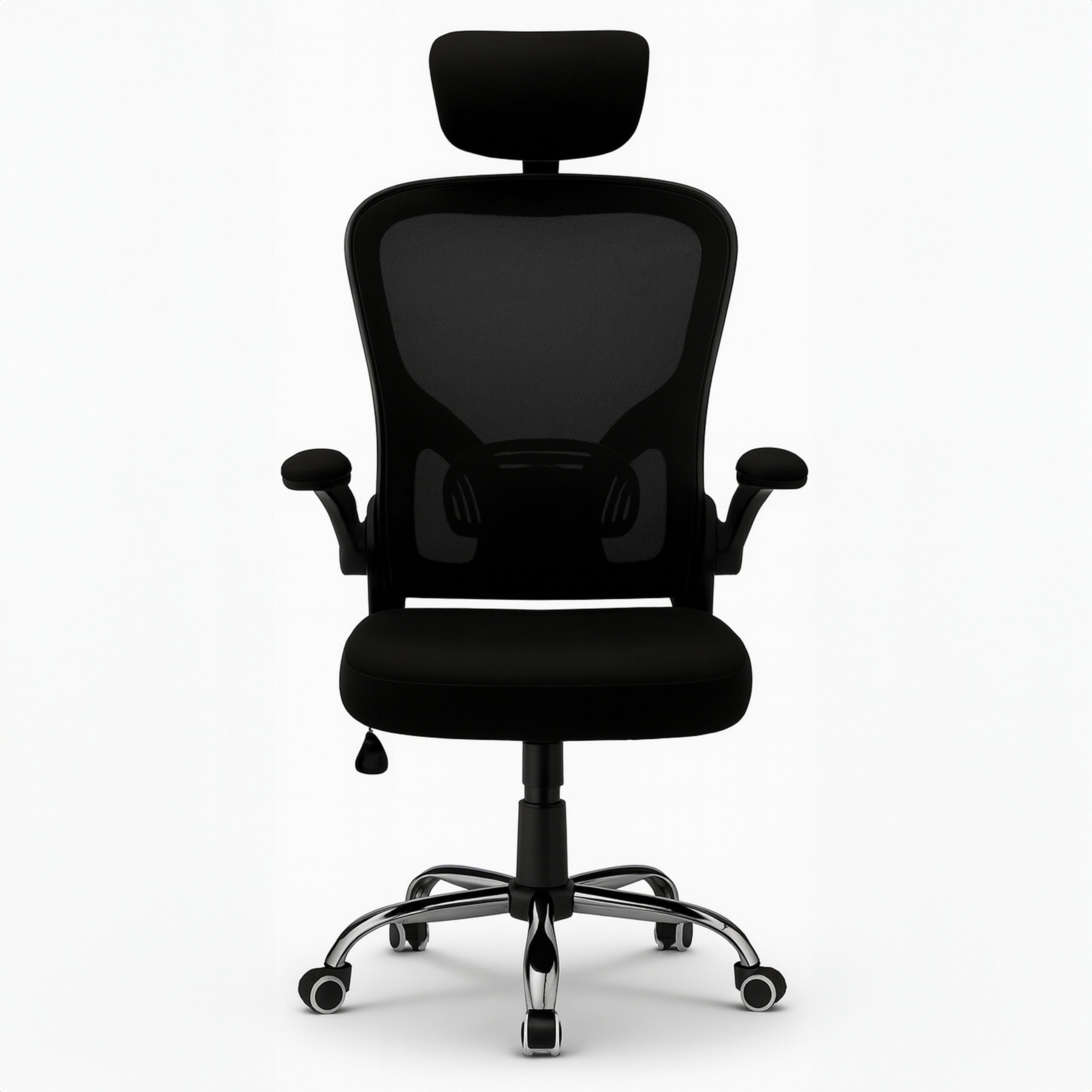 OFFICE CHAIR ADJUSTABLE SWIVEL OFFICE CHAIR ERGONOMIC KB110 BLACK EAN (GTIN) 5907368787985