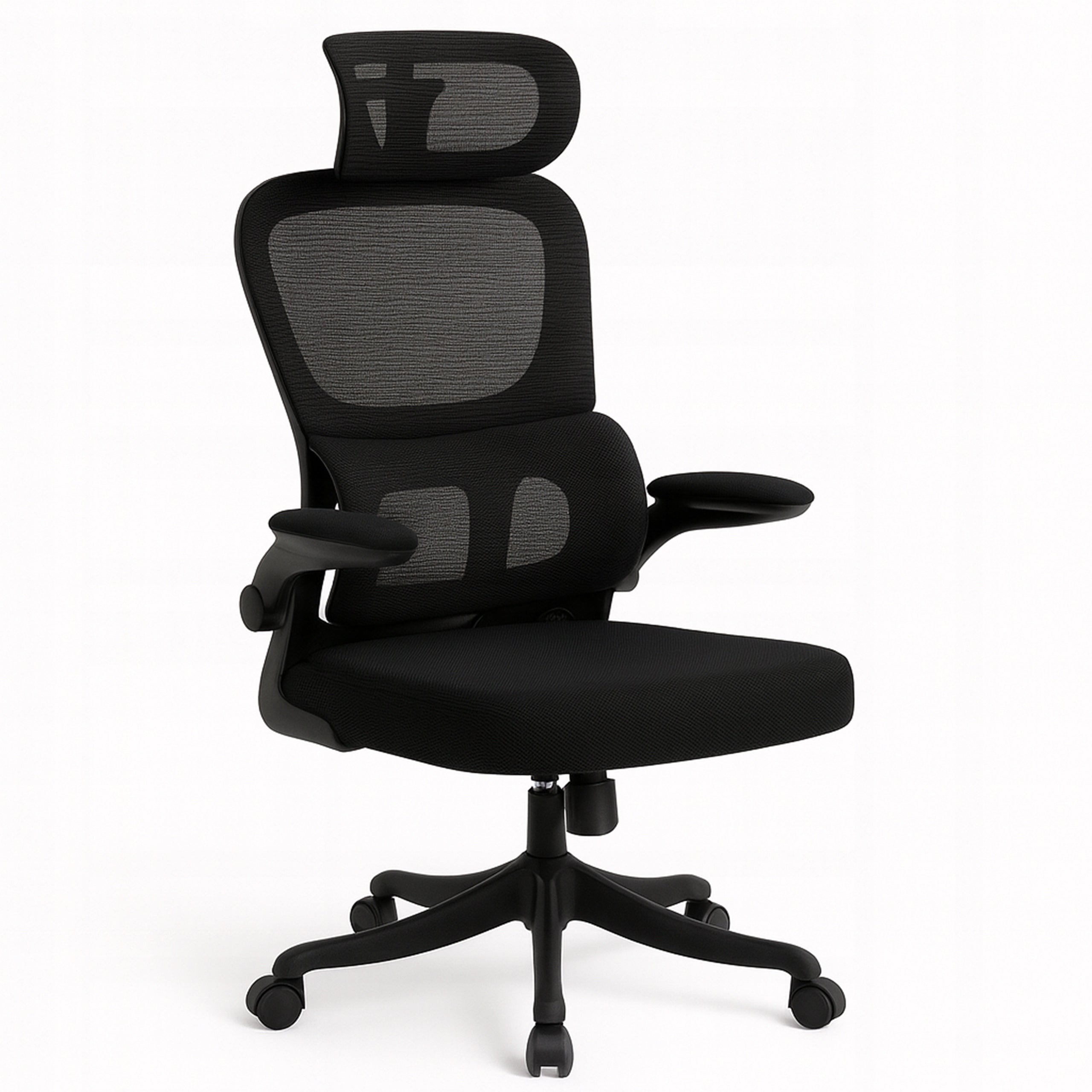 OFFICE CHAIR ADJUSTABLE SWIVEL OFFICE CHAIR ERGONOMIC KB112 BLACK