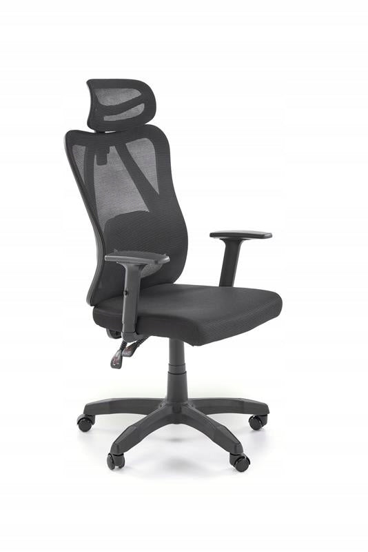 OFFICE CHAIR ERGONOMIC MESH RAMOS HALMAR BLACK ROTATING HEALTH AND SAFETY