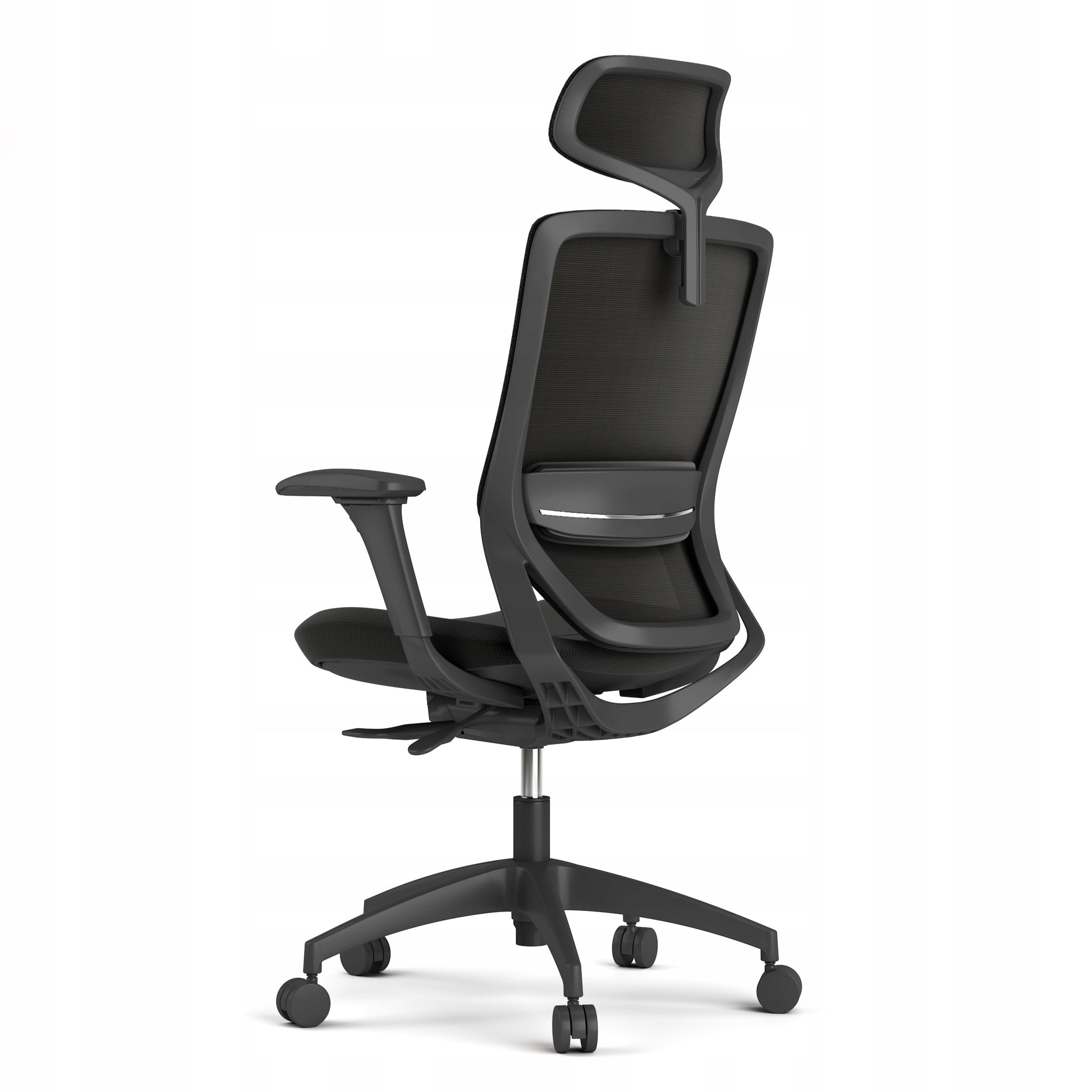 OFFICE CHAIR ERGONOMIC SWIVEL NICKEL BLACK ADJUSTABLE CHAIR Manufacturer code MebNickel