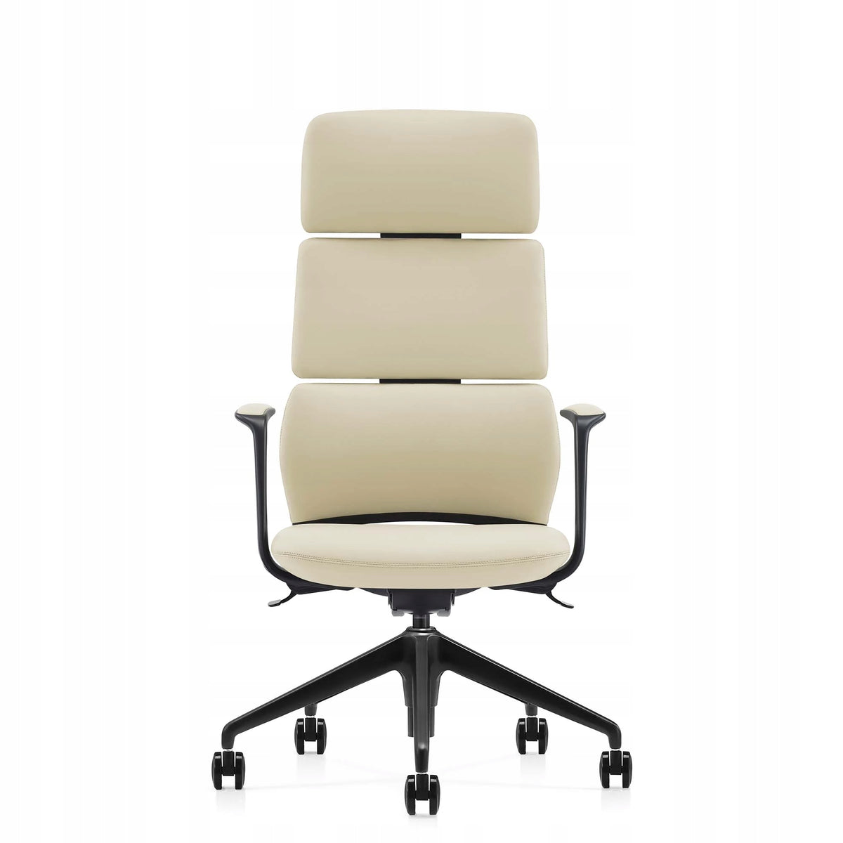 OFFICE CHAIR ERGONOMIC SWIVEL OMEGA LEATHER BEIGE DESK CHAIR EAN (GTIN) 5906970571937