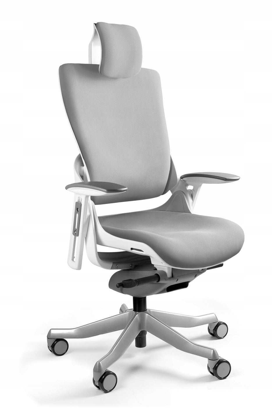 OFFICE CHAIR ERGONOMIC SWIVEL WAU 2 WHITE GREY DESK CHAIR EAN (GTIN) 5908242405520