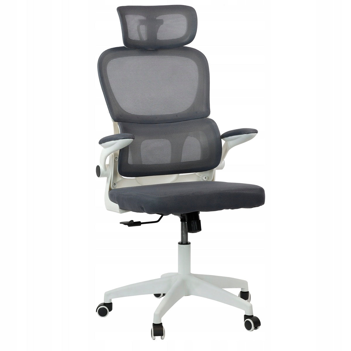 OFFICE CHAIR MATERIAL OFFICE CHAIR ADJUSTABLE SWIVEL WHITE MESH